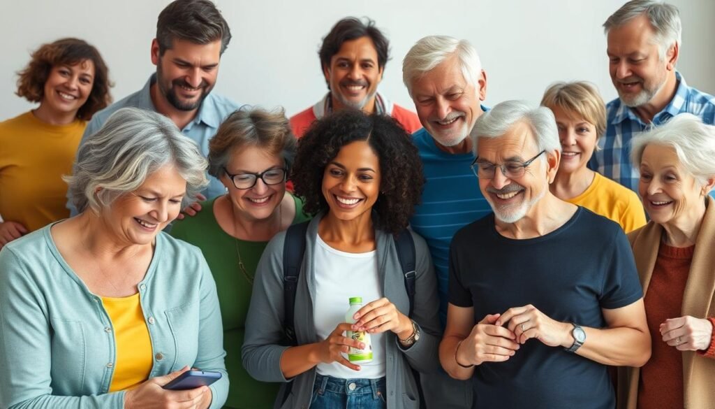 Diverse group of people who can benefit from using GlucoTonic supplement