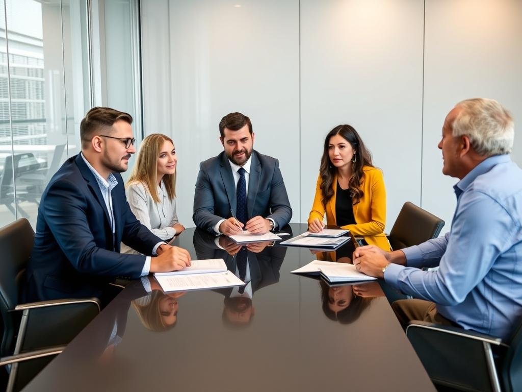 Advisor selection meeting with JMA team and business owner