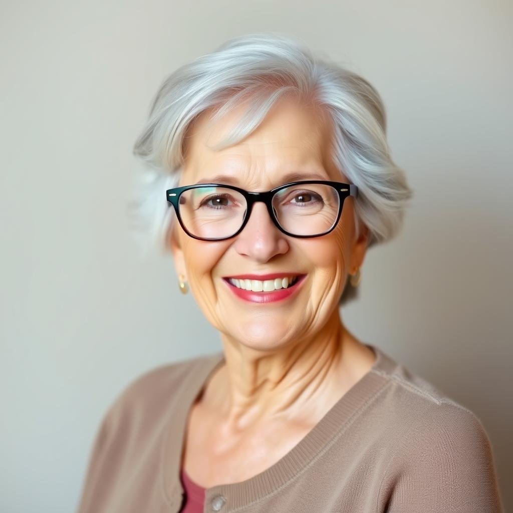 Portrait of Helen, 75, who gained computer literacy for seniors through the course Portrait of Helen, 75, who gained computer literacy for seniors through the course