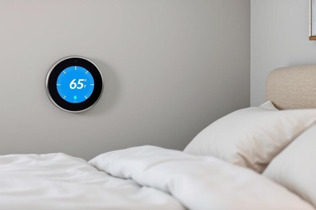 Smart thermostat and cooling bedding materials to combat hidden sleep destroyers in your bedroom Smart thermostat and cooling bedding materials to combat hidden sleep destroyers in your bedroom