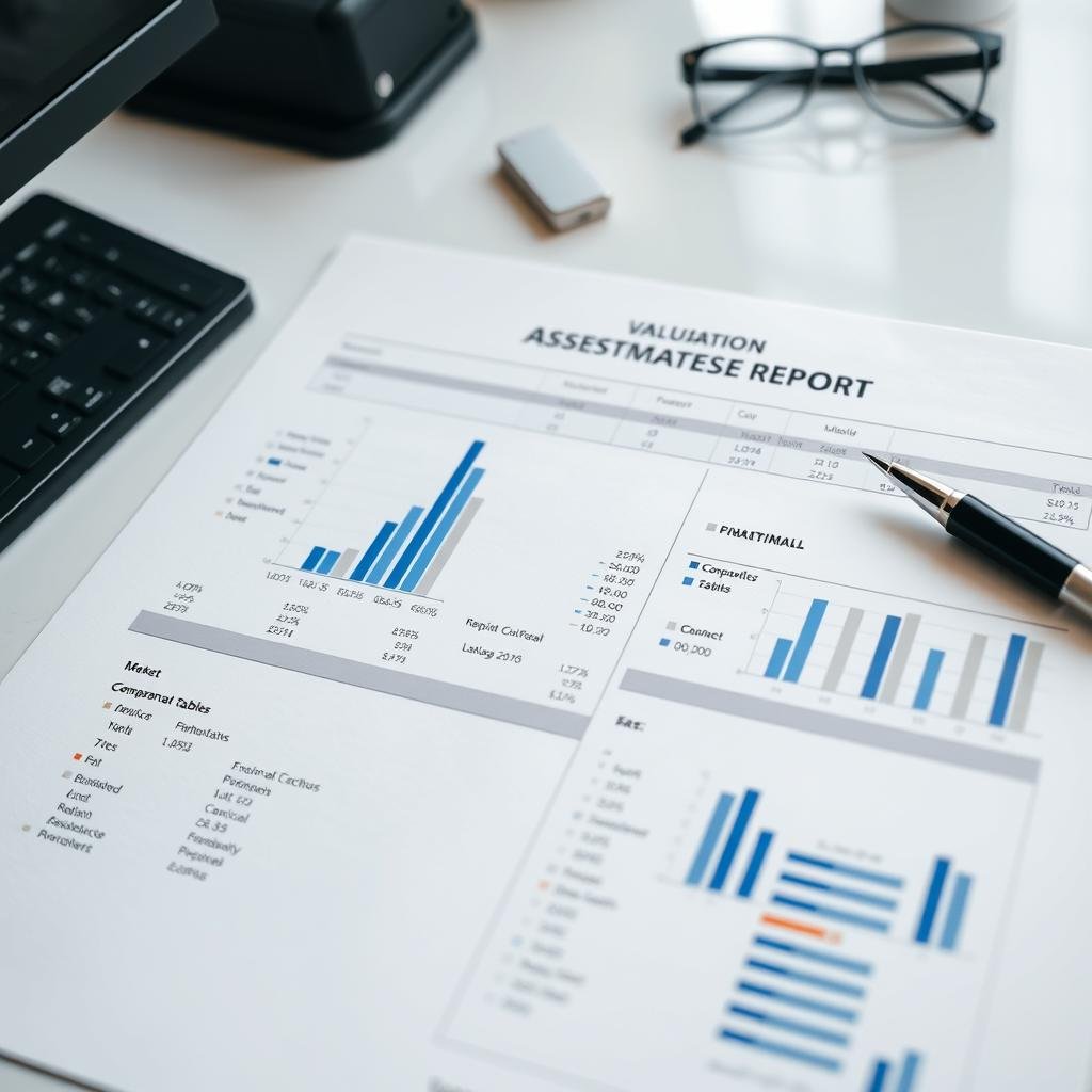 Valuation assessment report with market comparables and financial analysis